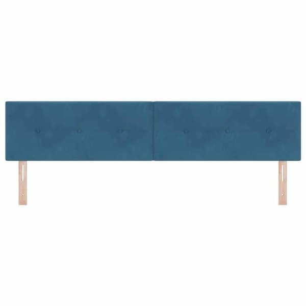 Maison Exclusive - Mörkblå sänggavel 200 cm Sammet Mörkblå