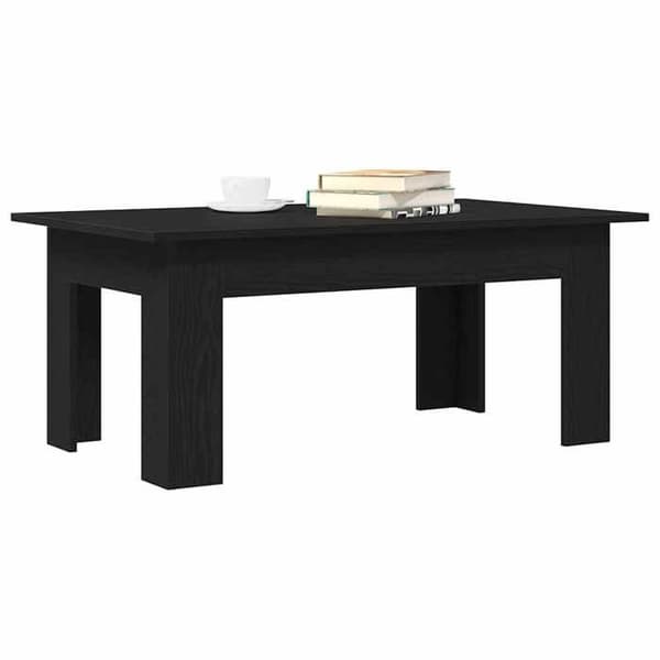 Maison Exclusive - Sofabord Sort eg 100 x 60 x 42 cm Ingeniørtræ