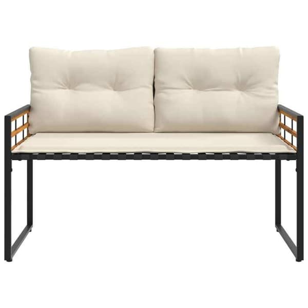 Maison Exclusive - Bäddsoffa i trä 114 x 55 x 77 cm Krämfärgad Rektangulär