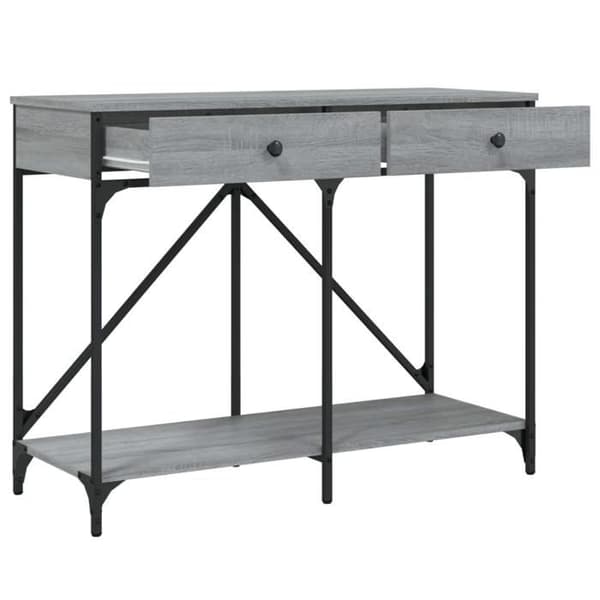 Maison Exclusive - Consolebord sonoma grå 100x39x78,5 cm ingeniørtræ