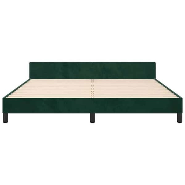 Maison Exclusive - Patja ilman runkoa tummanvihreä 200x200 cm sametti