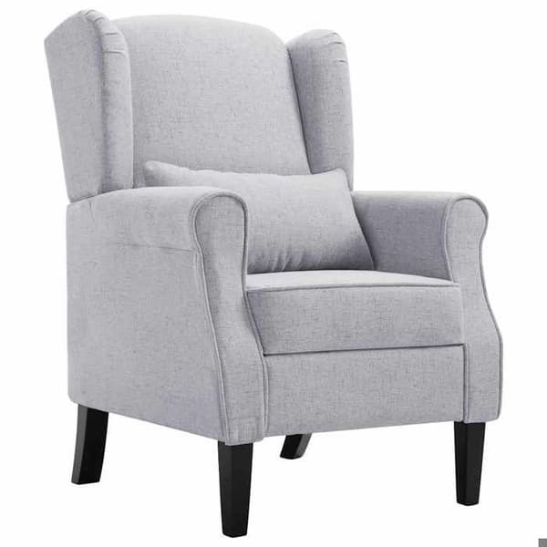 Maison Exclusive - Vaaleanharmaa tuoli kangas ljusgrått