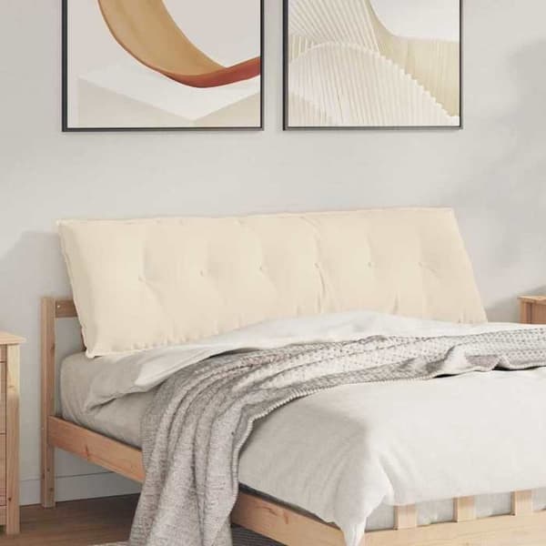Rygpude - MAISON EXCLUSIVE - 160 x 50 cm - Beige - Mikrofiber - Polyesterfyld beige