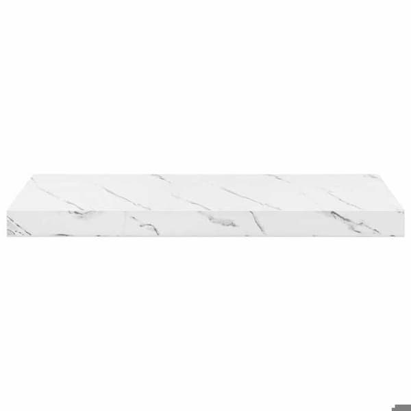 Maison Exclusive - Väggmonterad hylla Marmor vit 60 x 23,5 x 3,8 cm Vit marmor
