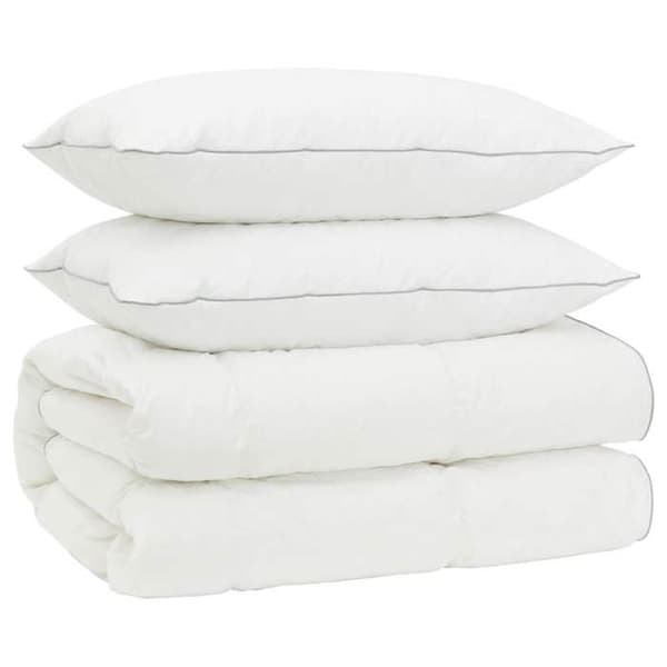 Peitto-setti - MAISON EXCLUSIVE - FULDA - 90% hanhenuntu - 200x220 cm - 3 osaa