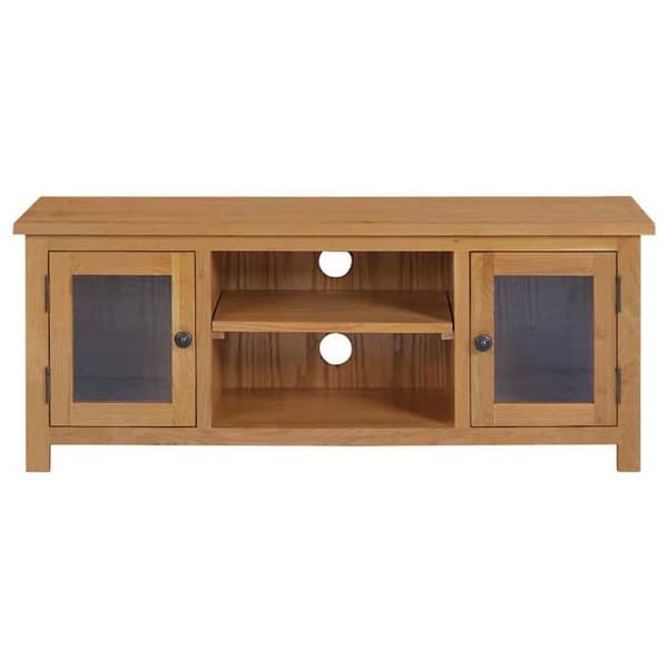 Maison Exclusive - TV-møbel 110x35x44 cm i massiv egetræ