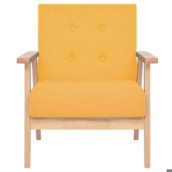 Maison Exclusive - Gul stof lænestol Gul