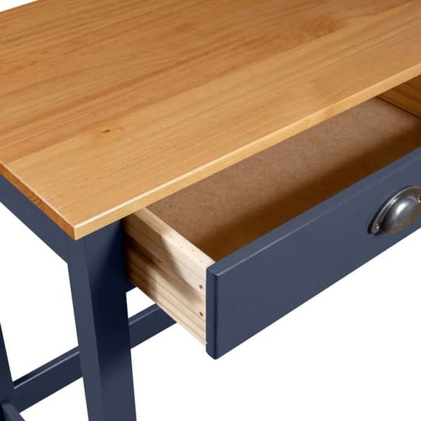 Maison Exclusive - Hill Range konsolipöytä 2 laatikolla Harmaa 110x45x74 cm Mänty Grå