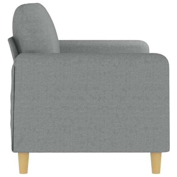 Maison Exclusive - Soffa 2-sits Grå 140 cm Tyg Ljusgrått
