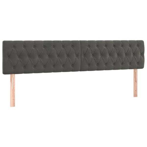 Maison Exclusive - Sänkylaatikko ja harmaa samettimatrassi 200x200cm