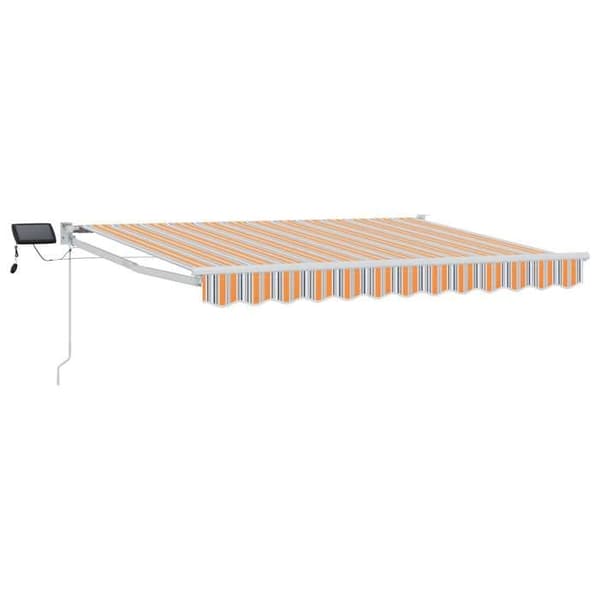 Maison Exclusive - Manuell utdragbar butik med LED 3 x 2,5 m