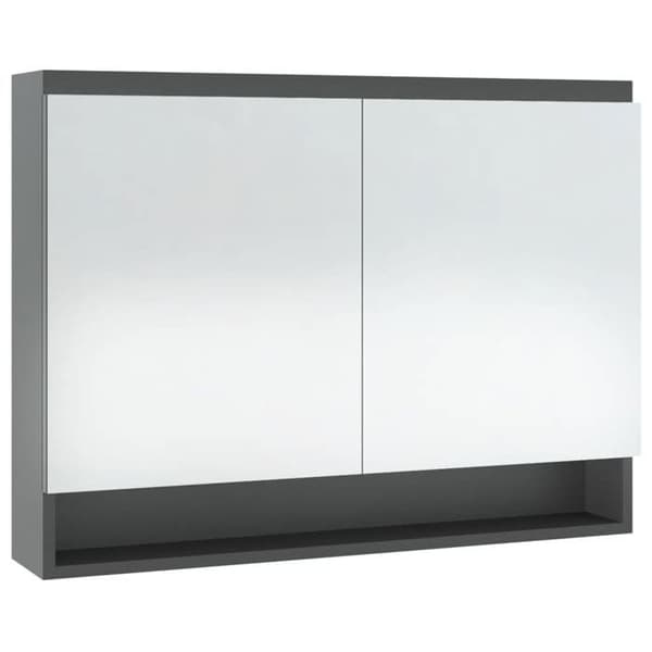 Maison Exclusive - Spegelskåp för badrum 80x15x60 cm MDF Grå
