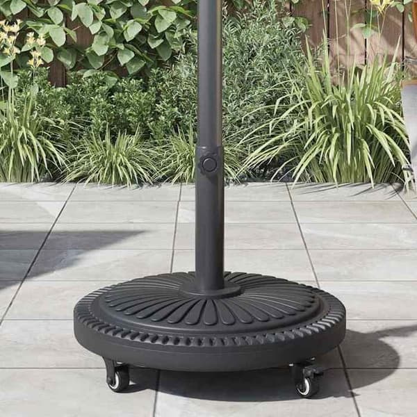 Maison Exclusive - Parasolfod 15,6 kg Sort Jern Cirkulær