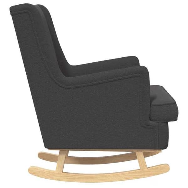 Maison Exclusive - Mørkegrå gyngestol 62 x 80 x 85 cm Bouclé