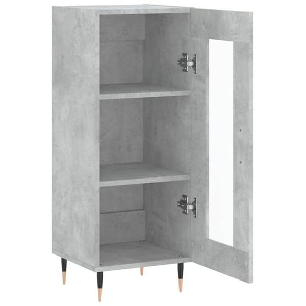 Maison Exclusive - Buffé Grå betong 34,5x34x90 cm Ingenjörsträ