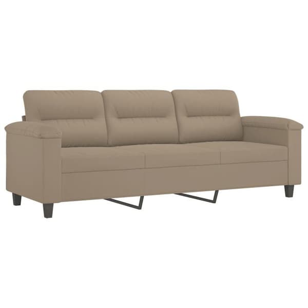 Maison Exclusive - Sæt af 3 sofaer med puder Taupe Mikrofiberstof