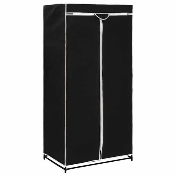 Garderobe - Eksklusiv Hus - Sort - 75 x 50 x 160 cm - Robust jernramme Svart