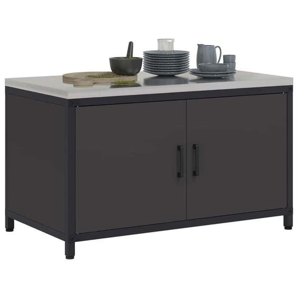 Maison Exclusive - HATTEM Sort køkkenopbevaringsmøbel 90 x 50 x 53 cm