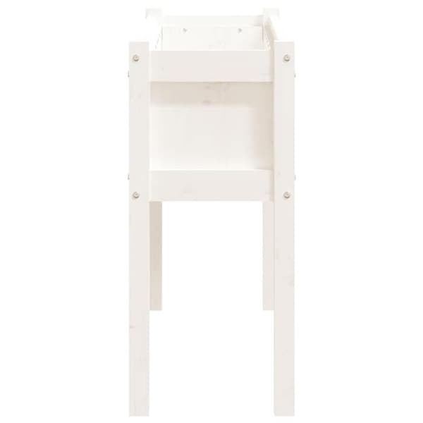 Jardiniär - EXKLUSIV HEM - 110x31x70 cm - Massivt furu - Vit - Rektangulär Vit