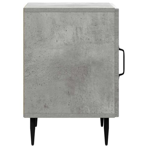 Maison Exclusive - Natbord Grå beton 43 x 34,5 x 50 cm