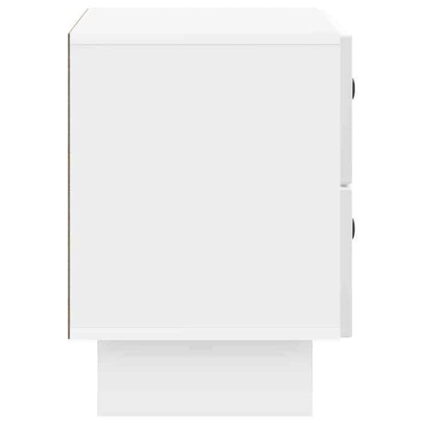Maison Exclusive - Sängbord Vit glansig 62 x 34,5 x 47,5 cm
