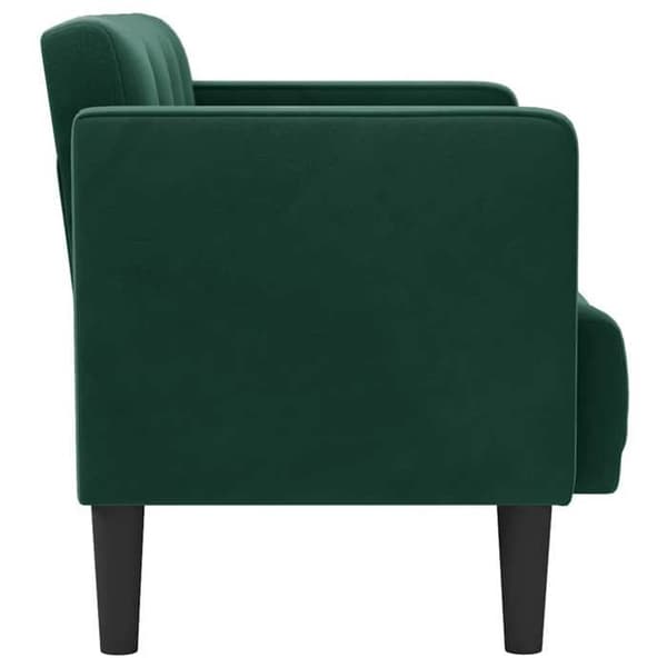 Maison Exclusive - Mörkgrön tvåsitsig soffa 111 cm sammet Mörkgrön