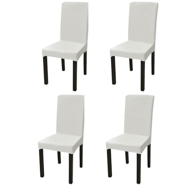 Stolsöverdrag - Exklusivt Hem - Utsträckbar - Repellerande - 4-pack (kräm) Grädde