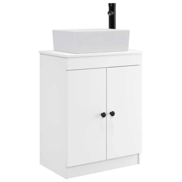 Maison Exclusive - Badeværelsesmøbel med hvid vask 54 x 35 x 83 cm