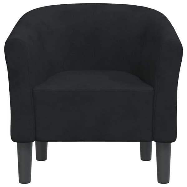 Stole & Relaxstole - MAISON EXCLUSIVE - Cabriolet stol - Sort - Velour - Polstrede armlæn Svart