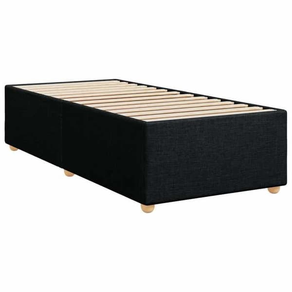 Maison Exclusive - Boxspring-sänky mustalla patjalla 90 x 190 cm Kangas