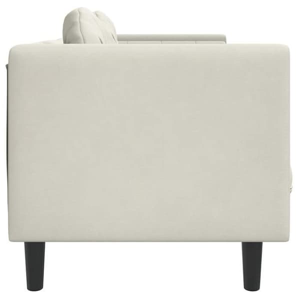 Maison Exclusive - Sofa med puder 3 pladser creme velour