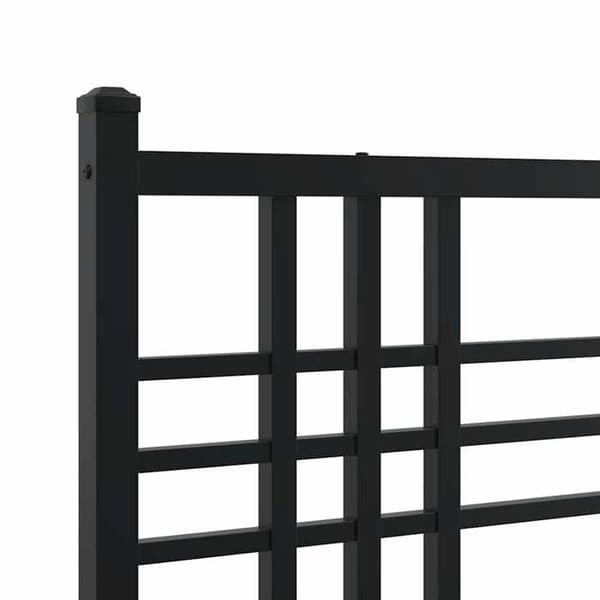Maison Exclusive - Erstatnings hovedgærde metal sort 100 cm