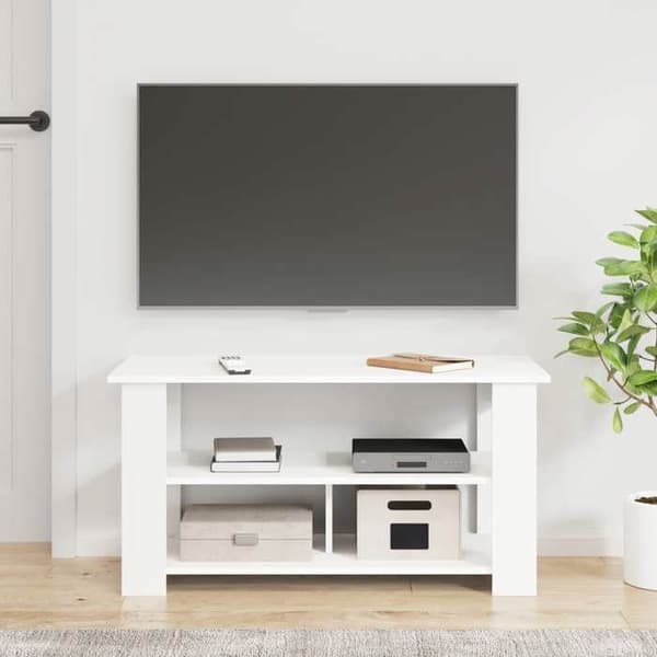 Maison Exclusive - Valkoinen televisioteline 100 x 40 x 50 cm