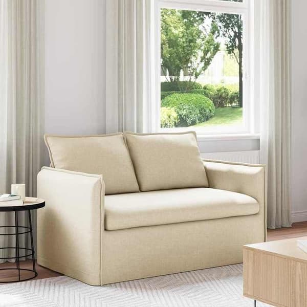 Maison Exclusive - Creme Sofa 136 x 82 x 85 cm stof