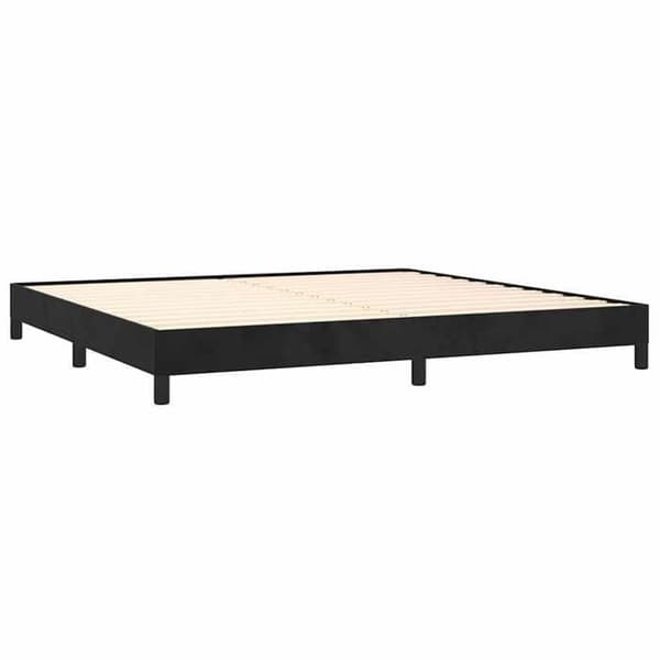 Maison Exclusive - Sengestel uden madras sort 200x200 cm velour