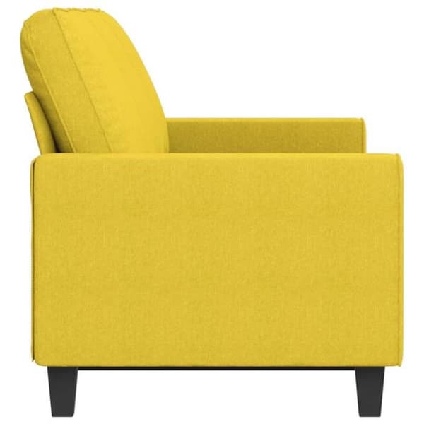 Maison Exclusive - Soffa 3-sits Gul ljus 180 cm Tyg