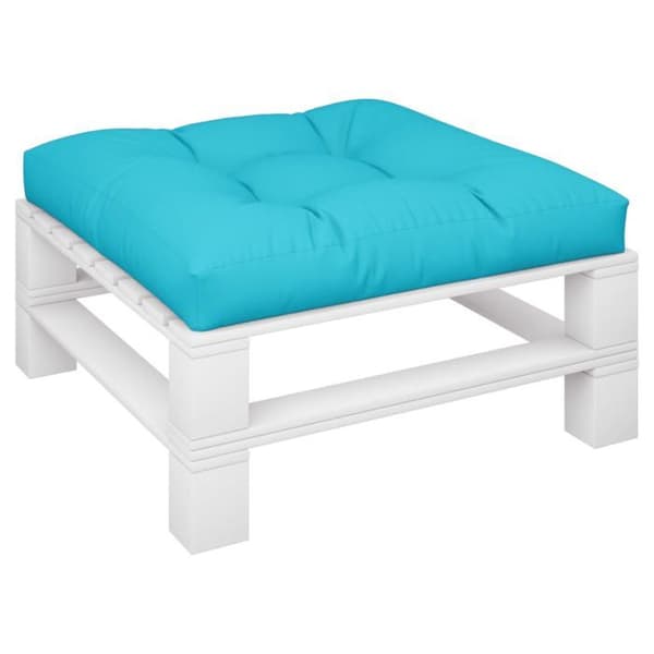 Maison Exclusive - Turkos pallkudde 80x80x12 cm tyg