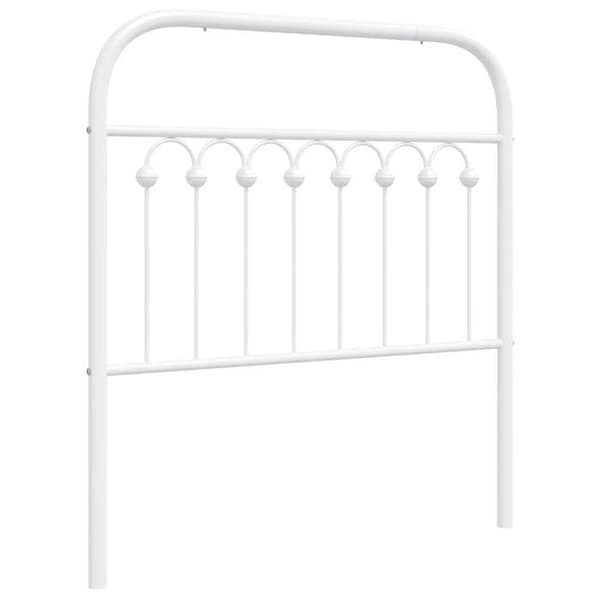 Maison Exclusive - Erstatnings hovedgærde metal hvid 90 cm
