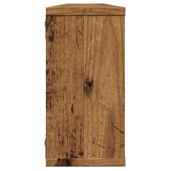 Maison Exclusive - Vægmonterede kubereoler 4 stk gammel træ 100x15x30 cm