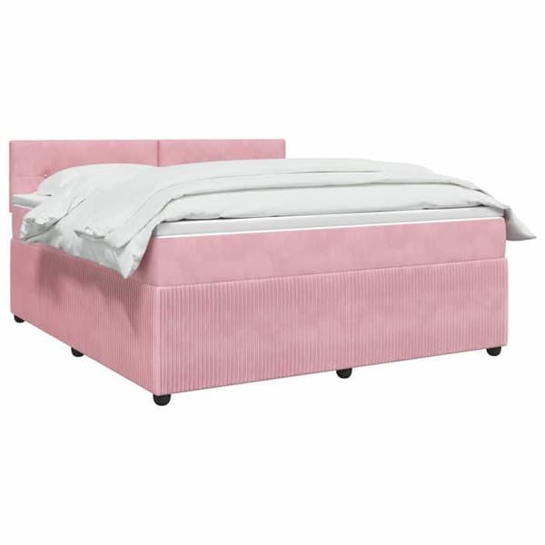 Maison Exclusive - Boxspring säng med madrass Rose 140 x 190 cm Sammet