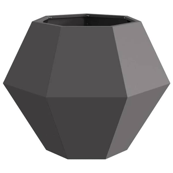 Maison Exclusive - Jardinière Sort 75 x 75 x 60 cm Stål Svart