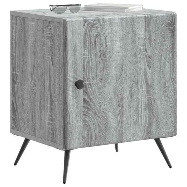 Maison Exclusive - Sonoma harmaa yöpöytä 43 x 34,5 x 50 cm Sonoma grå