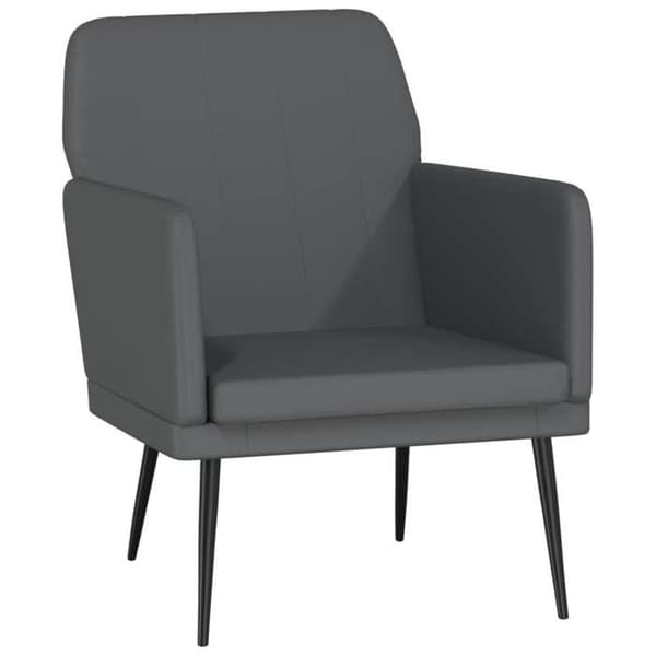 Maison Exclusive - Grå Fåtölj 61x78x80 cm Syntetläder Grå