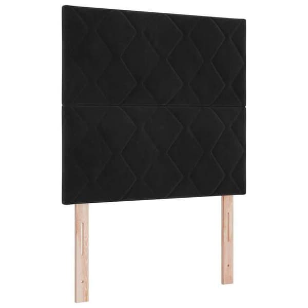 Maison Exclusive - Svart sänggavel 90 cm Sammet