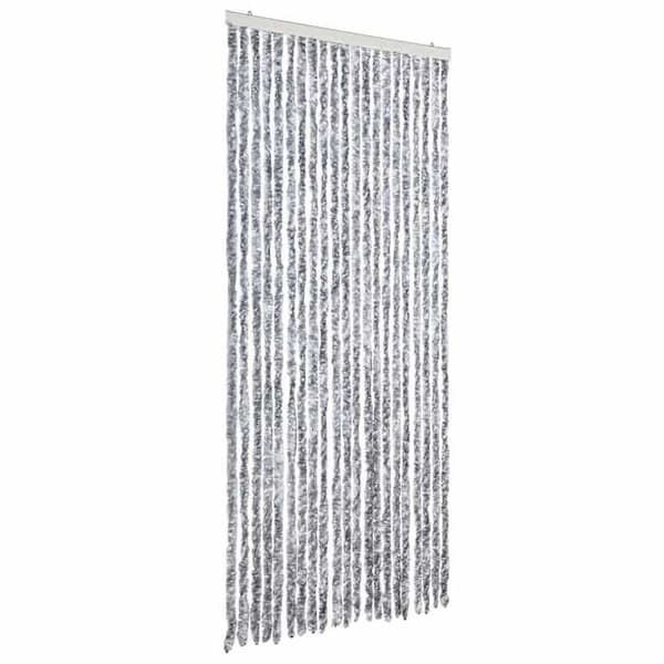 Maison Exclusive - Valkoinen ja harmaa hyttysverkko 90x200 cm Chenille