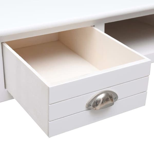 Maison Exclusive - Kontor Vit 110 x 45 x 76 cm Trä Vit