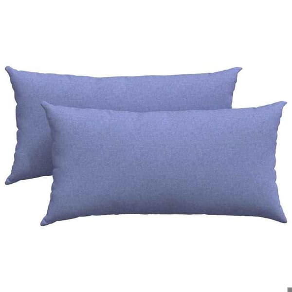 Soffkuddar - EXKLUSIVT HEM - Ren design - Denimblå - 80 x 40 cm - Set om 2 denim blå