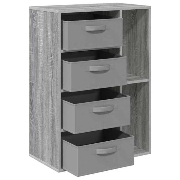 Maison Exclusive - Buffet Sonoma grå 60 x 33,5 x 84 cm