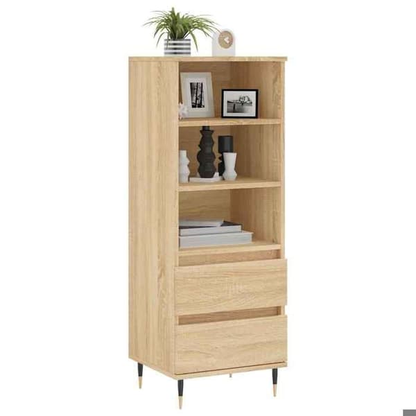 Maison Exclusive - Buffé hög Ek sonoma 40x36x110 cm Ingenjörsträ