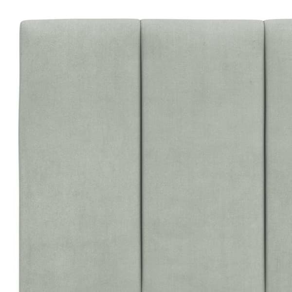 Maison Exclusive - Hanko vaaleanharmaa sänky patjalla 200x200 cm sametti ljusgrått